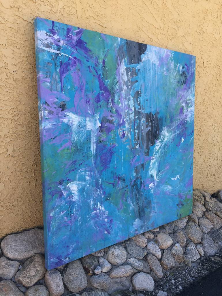 Original Abstract Expressionism Abstract Painting by Robert Edward Rodriguez