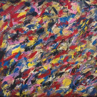 Original Abstract Expressionism Abstract Paintings by Robert Edward Rodriguez