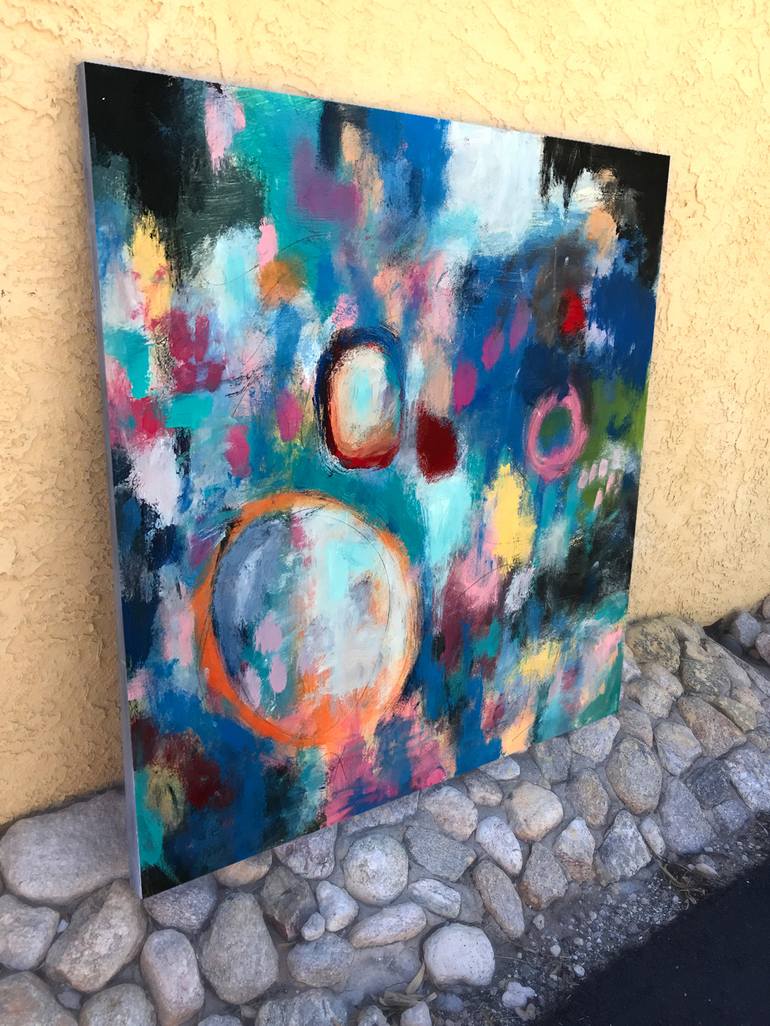 Original Abstract Painting by Robert Edward Rodriguez