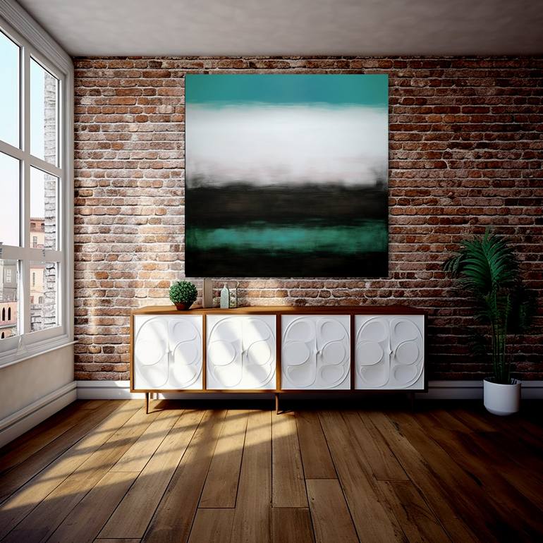 Original Abstract Expressionism Abstract Painting by Robert Edward R