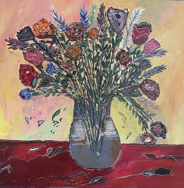 Print of Abstract Expressionism Still Life Paintings by Sherin Elbaroudi