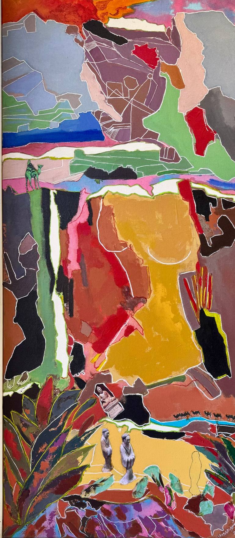 Original Abstract Expressionism Pop Culture/Celebrity Painting by Sherin Elbaroudi