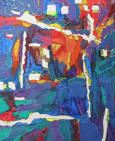 Print of Abstract Expressionism Abstract Paintings by Sherin Elbaroudi