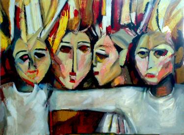 Original Abstract Expressionism World Culture Paintings by Sherin Elbaroudi