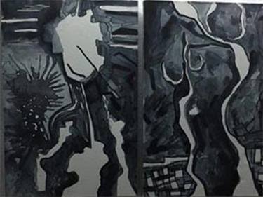 Print of Abstract Expressionism Body Drawings by Sherin Elbaroudi