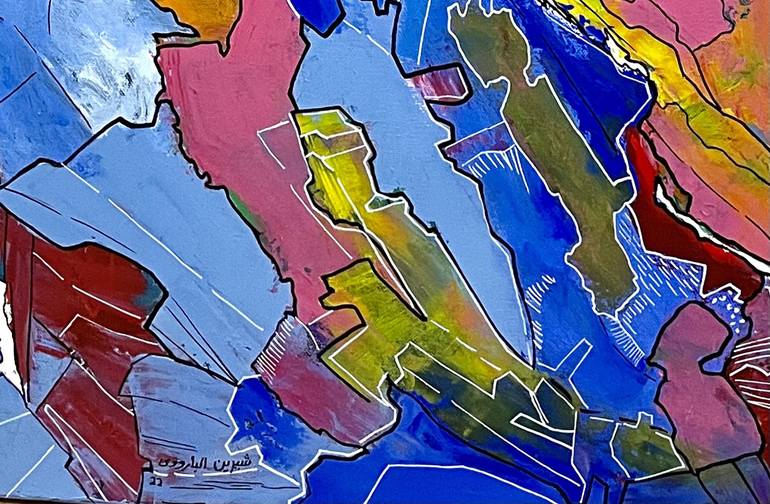 Original Abstract Expressionism Abstract Painting by Sherin Elbaroudi