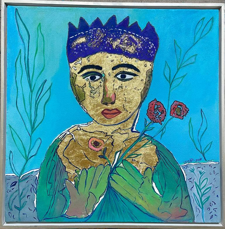 Original Abstract Expressionism Fantasy Painting by Sherin Elbaroudi