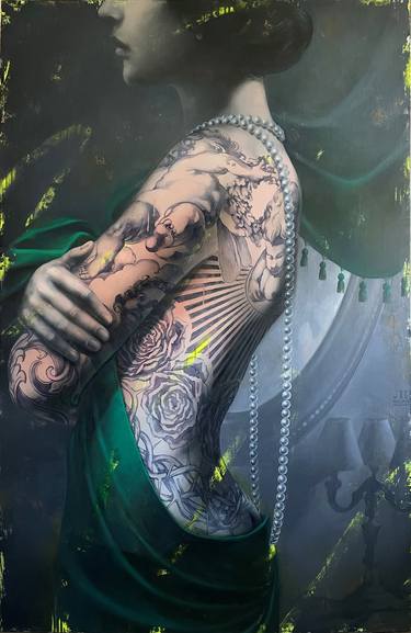 Original Contemporary Body Painting by Ludmila Rashtanova