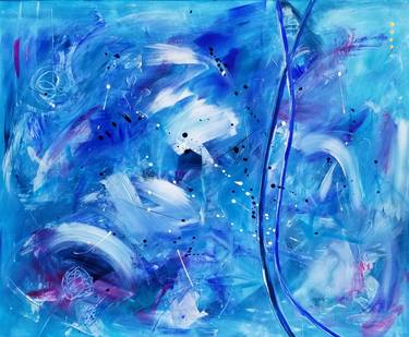 Original Abstract Expressionism Abstract Paintings by Monique J Dufour