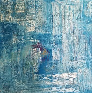 Original Abstract Mixed Media by Monique J Dufour