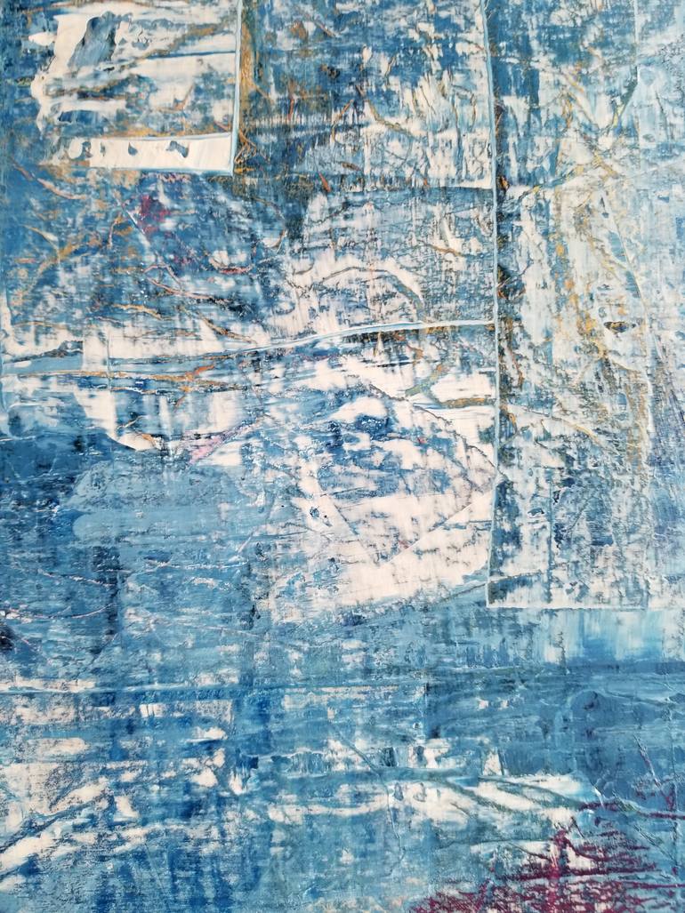 Original Abstract Mixed Media by Monique J Dufour