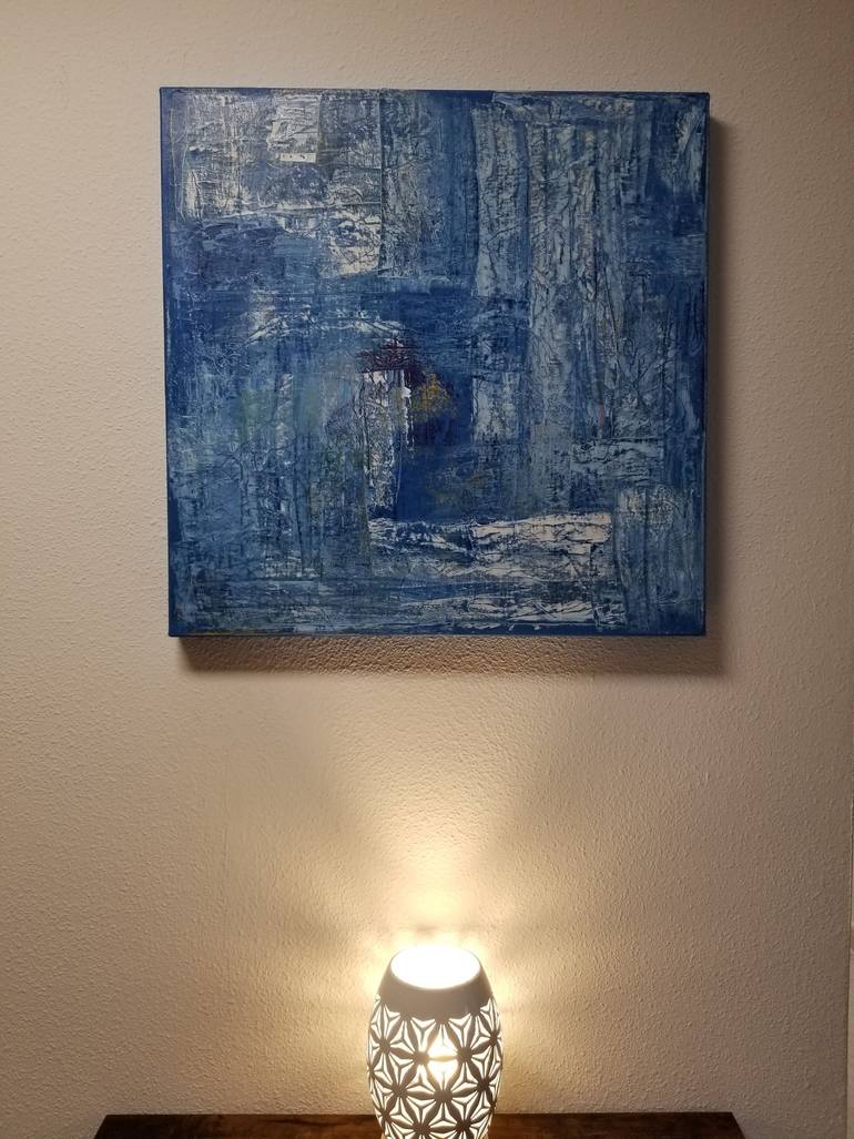 Original Abstract Mixed Media by Monique J Dufour