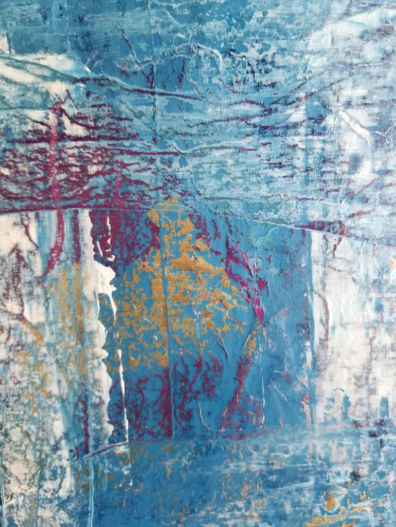 Original Abstract Mixed Media by Monique J Dufour