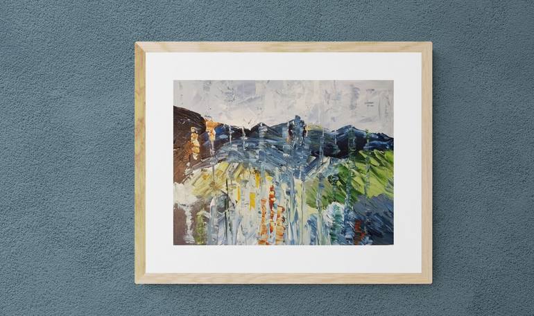 Original Contemporary Abstract Painting by Monique J Dufour