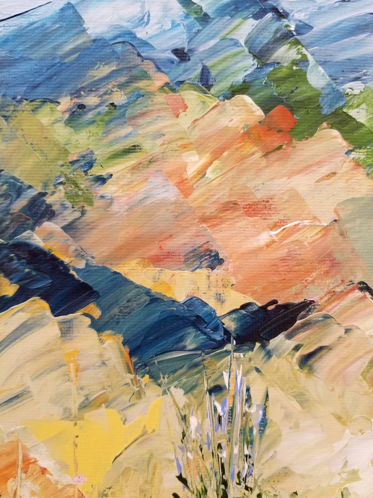 Original Abstract Landscape Painting by Monique J Dufour