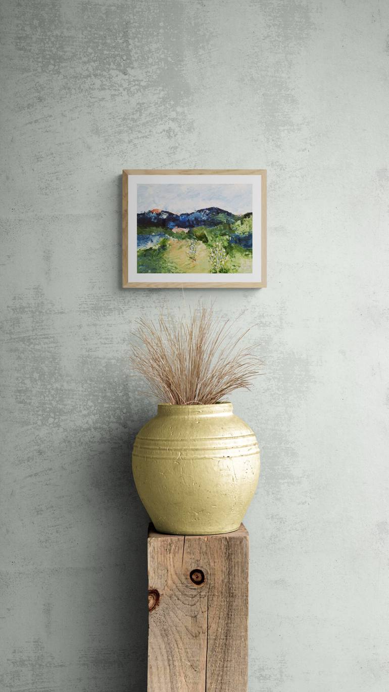 Original Abstract Landscape Painting by Monique J Dufour