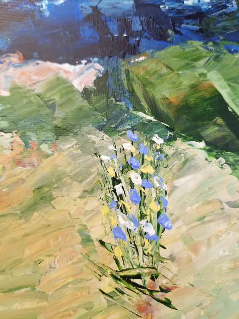 Original Abstract Landscape Painting by Monique J Dufour