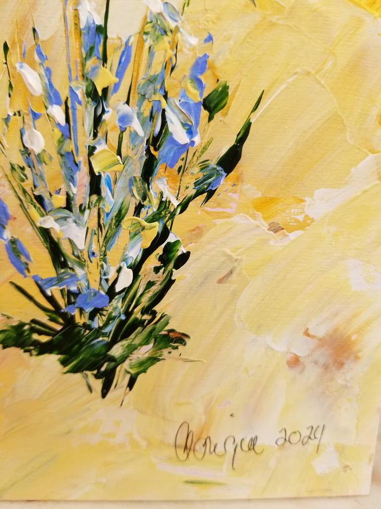 Original Abstract Landscape Painting by Monique J Dufour