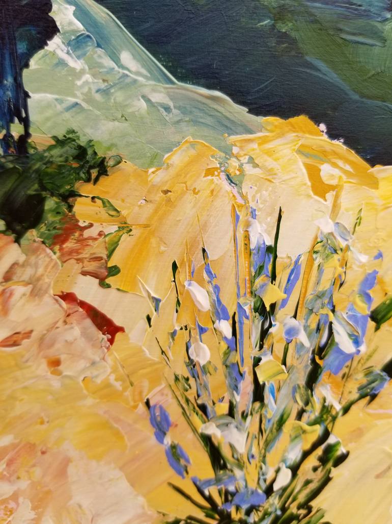 Original Abstract Landscape Painting by Monique J Dufour