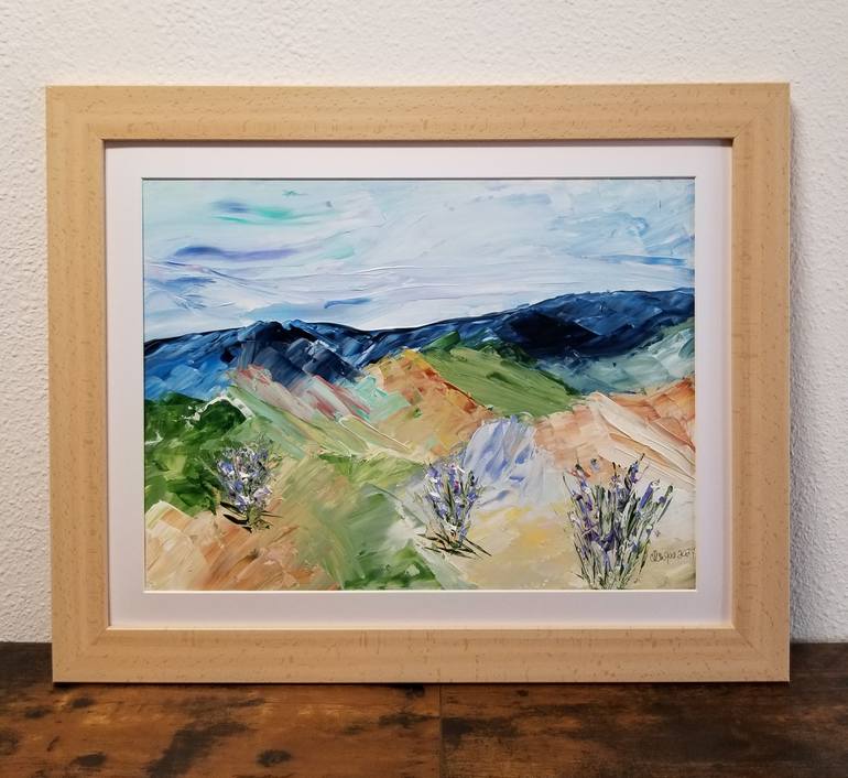 Original Abstract Landscape Painting by Monique J Dufour