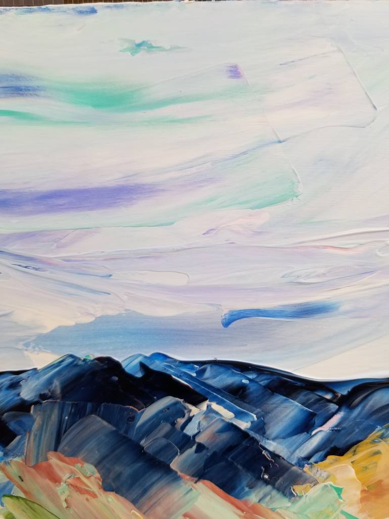 Original Abstract Landscape Painting by Monique J Dufour