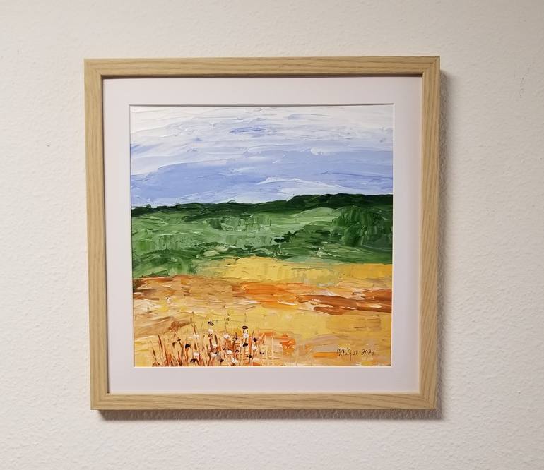 Original Abstract Landscape Painting by Monique J Dufour
