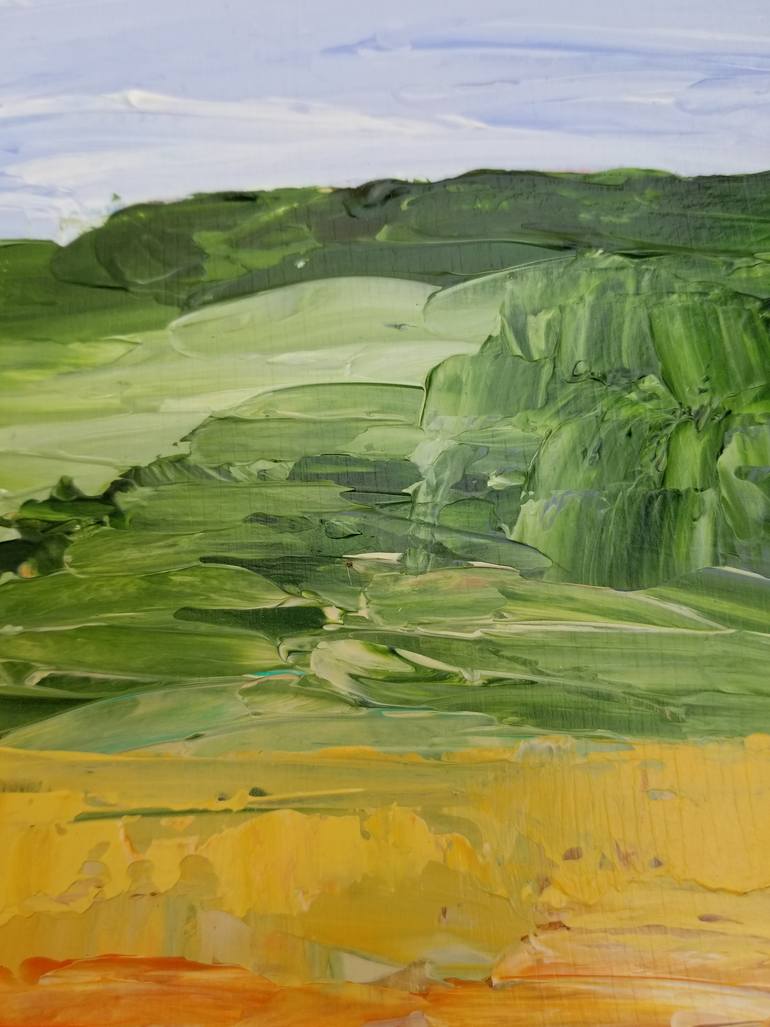 Original Abstract Landscape Painting by Monique J Dufour
