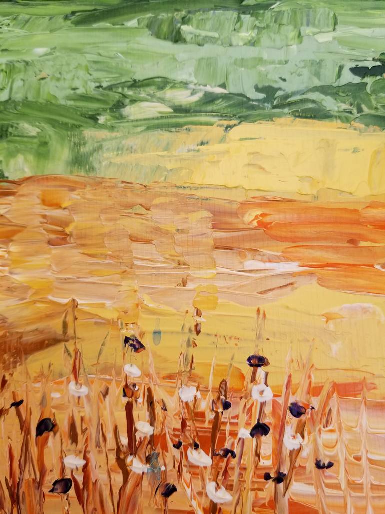 Original Abstract Landscape Painting by Monique J Dufour