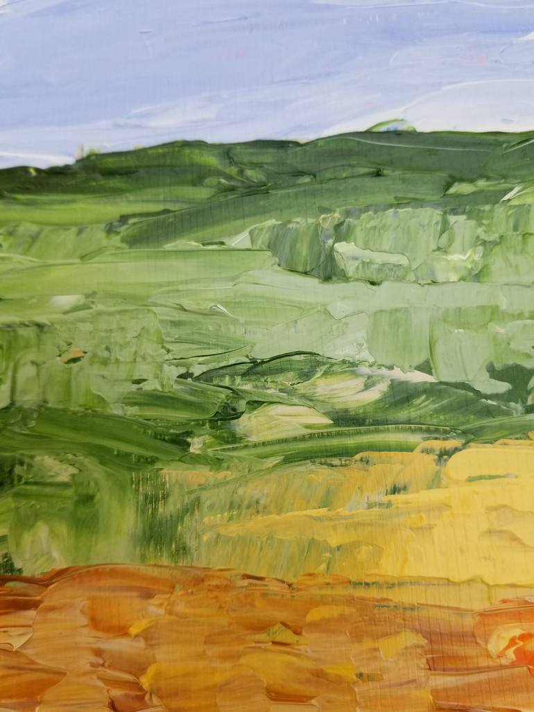Original Abstract Landscape Painting by Monique J Dufour