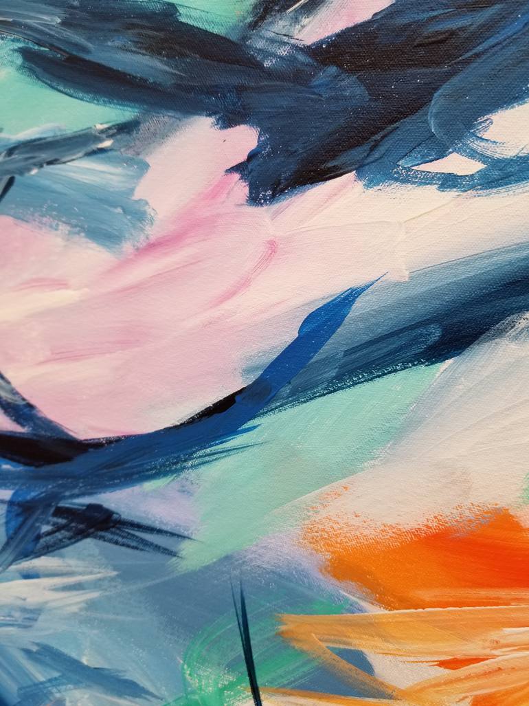 Original Abstract Expressionism Abstract Painting by Monique J Dufour