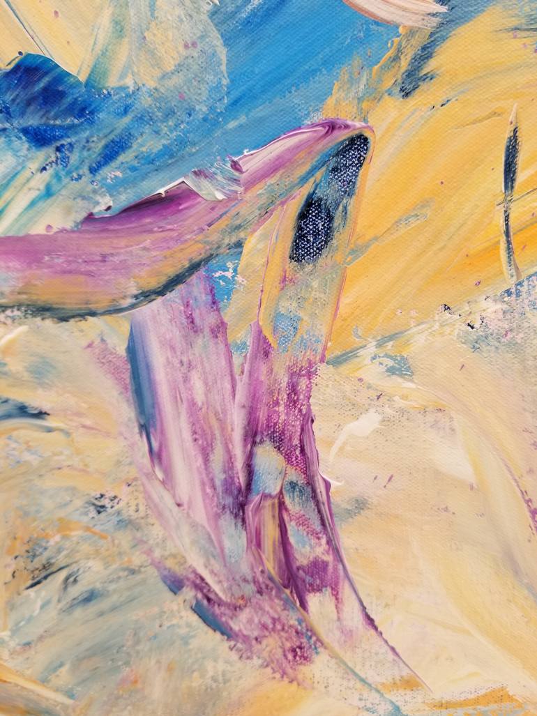 Original Abstract Expressionism Abstract Painting by Monique J Dufour