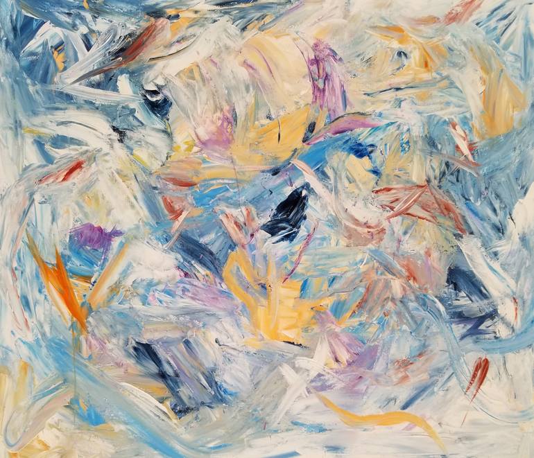 Original Abstract Expressionism Abstract Painting by Monique J Dufour