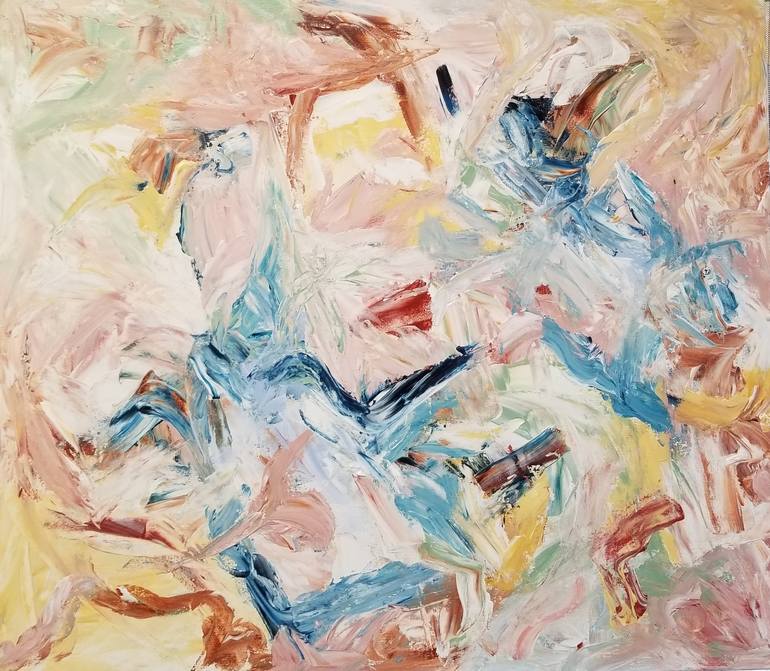 Original Abstract Expressionism Abstract Paintings by Monique J Dufour