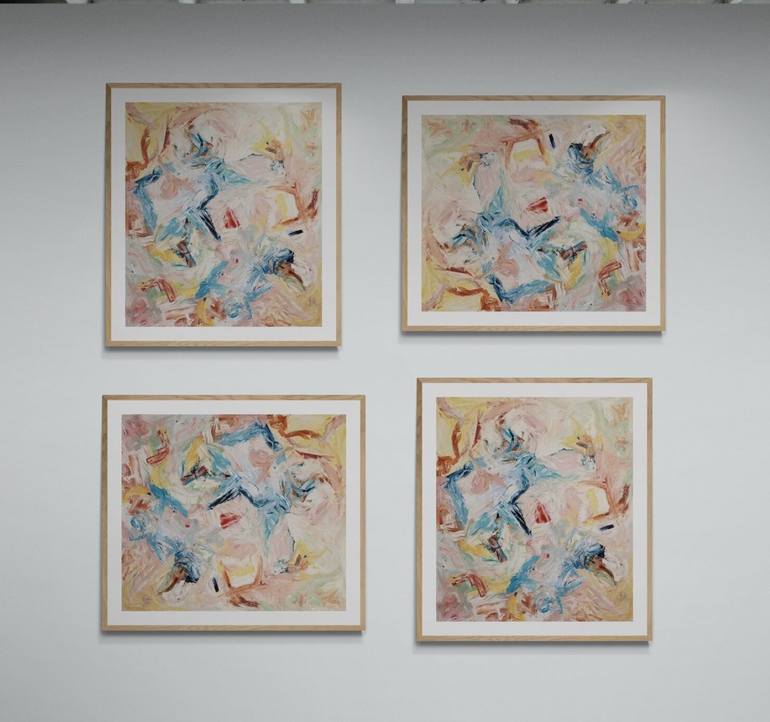 Original Abstract Expressionism Abstract Painting by Monique J Dufour