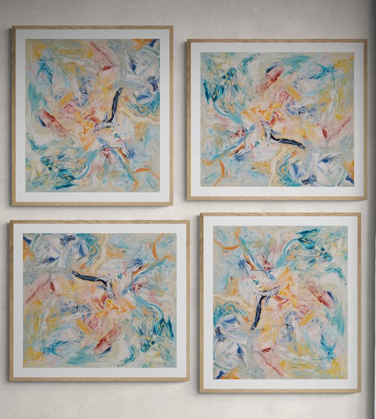 Original Abstract Expressionism Abstract Painting by Monique J Dufour