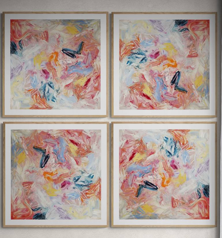 Original Abstract Expressionism Abstract Painting by Monique J Dufour