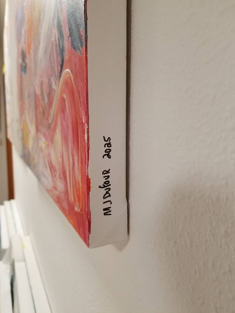 Original Abstract Expressionism Abstract Painting by Monique J Dufour