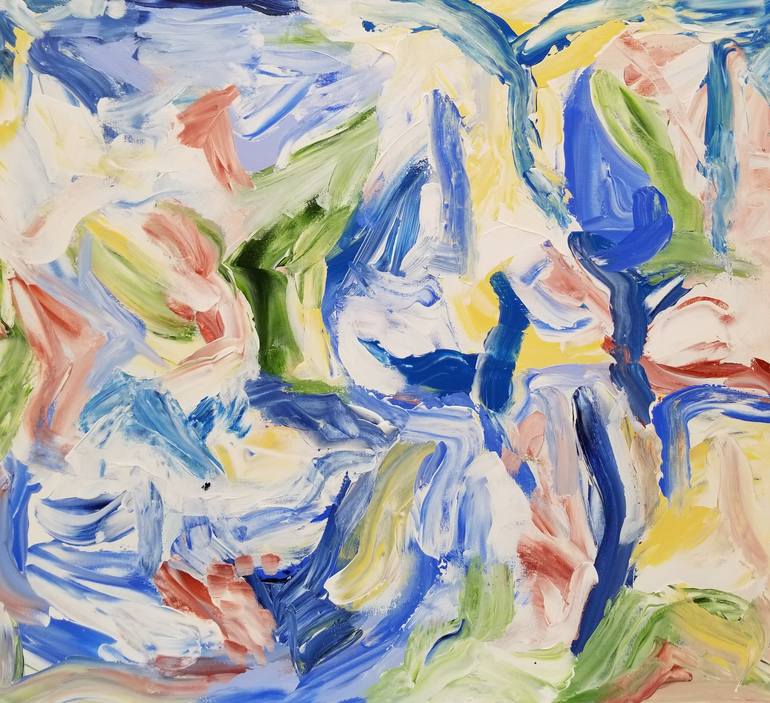 Original Abstract Expressionism Abstract Paintings by Monique J Dufour