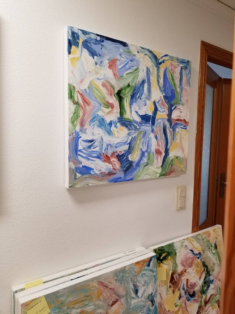 Original Abstract Expressionism Abstract Painting by Monique J Dufour