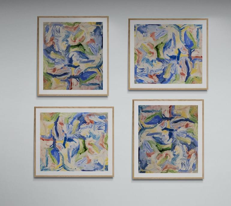 Original Abstract Expressionism Abstract Painting by Monique J Dufour