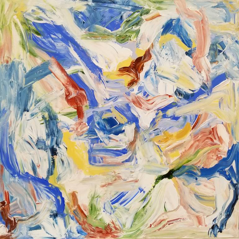 Original Abstract Expressionism Abstract Paintings by Monique J Dufour