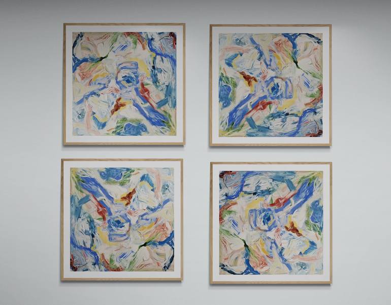 Original Abstract Expressionism Abstract Painting by Monique J Dufour