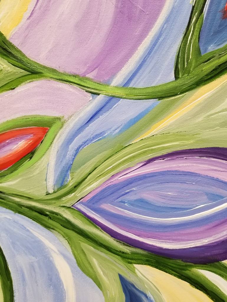 Original Modernism Abstract Painting by Monique J Dufour