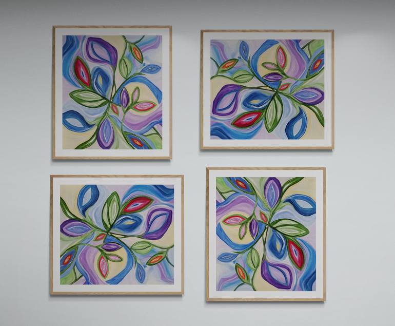 Original Modernism Abstract Painting by Monique J Dufour