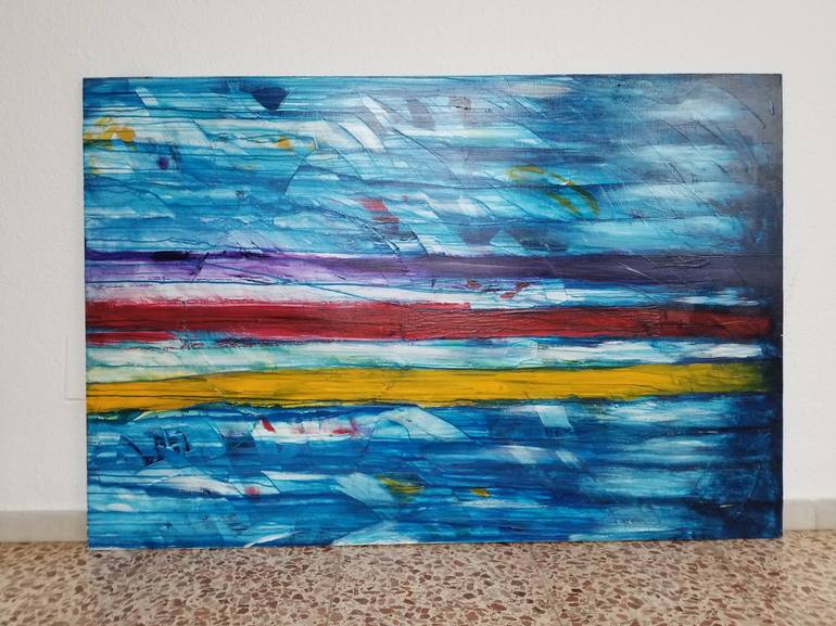 Original Abstract Expressionism Abstract Painting by Monique J Dufour