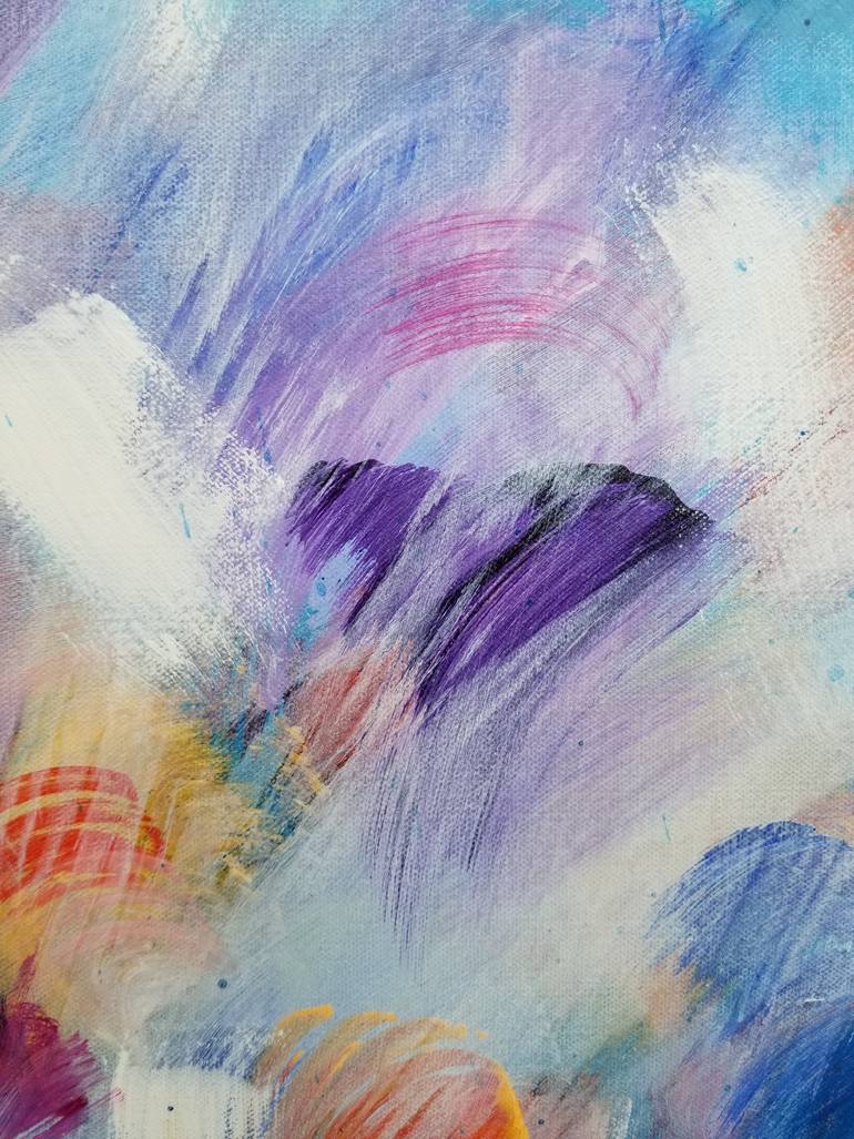 Original Impressionism Abstract Painting by Monique J Dufour