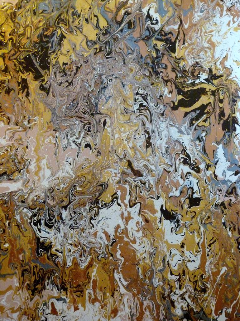 Original Abstract Expressionism Abstract Painting by Monique J Dufour