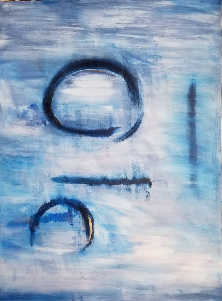 Original Abstract Expressionism Abstract Painting by Monique J Dufour