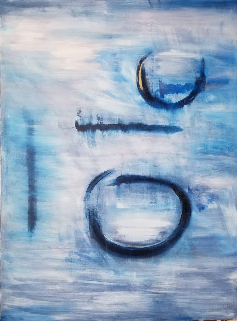 Original Abstract Expressionism Abstract Painting by Monique J Dufour