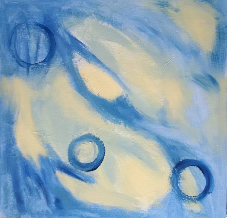 Original Fine Art Abstract Painting by Monique J Dufour